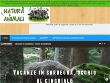 Tablet Screenshot of naturaeanimali.com